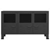 vidaXL Credenza Antracite Industriale 105x35x62 cm in Metallo e Vetro