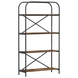 vidaXL Libreria 4 livelli 80 x 30 x 146 cm Legno ingegnerizzato