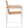 vidaXL Sedie da Giardino con Cuscini 4 pz in Legno Massello di Acacia