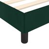 vidaXL Giroletto senza Materasso Verde Scuro 120x200 cm in Velluto