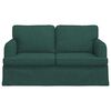 vidaXL Divano Verde Scuro 144 x 80 x 85 cm Tessuto