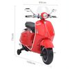 vidaXL Motocicletta Elettrica per Bambini Vespa GTS300 Rossa