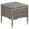 vidaXL Set da Bistrot 3 pz in Polyrattan Grigio