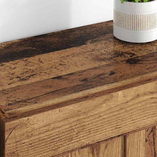 vidaXL Mobile a muro 2 pcs Legno vecchio 69,5 x 34 x 90 cm