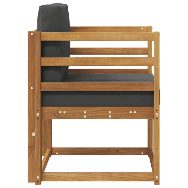 vidaXL Divano da esterno Legno di Acacia Massello e Poliestere