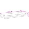 vidaXL Materasso Molle Insacchettate Medio Rigido 90x190cm Single Size