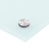 vidaXL Paraschizzi per Cucina Bianco 90x60 cm in Vetro Temperato