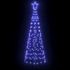 vidaXL Albero di Natale LED con picchetti per il terreno Blu 250 cm