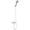 vidaXL Set di doccia con soffione Cromo G 1 / 2 pollici Ottone