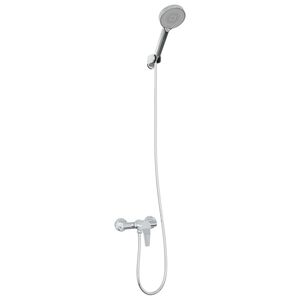 vidaXL Set di doccia con soffione Cromo G 1 / 2 pollici Ottone