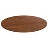 vidaXL Piano Tavolo Rotondo Marrone Scuro &Oslash;60x1,5 cm Rovere Trattato