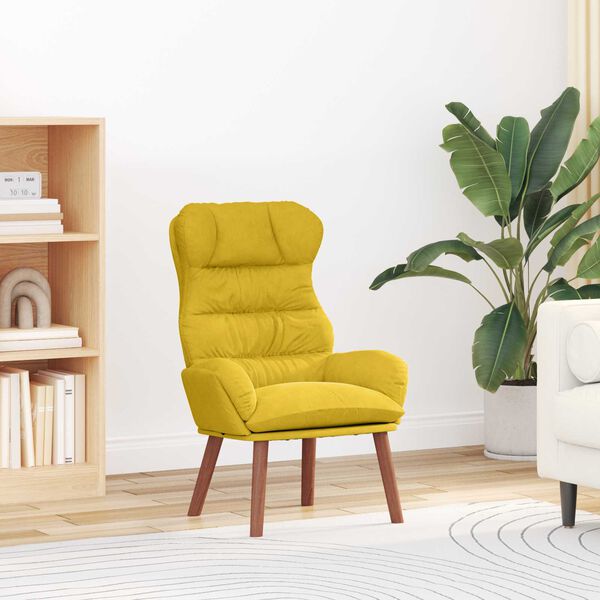 vidaXL poltrona Giallo 69 x 74 x 93 cm Velluto