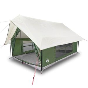 vidaXL Tenda da Campeggio per 5 Persone Verde Impermeabile