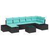 vidaXL Set di divani 5 pz polyrattan