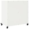 vidaXL Credenza Bianca 68x39x72 cm in Acciaio