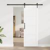vidaXL Porta scorrevole ORKDAL Bianco 73,5 x 211 cm Pino massello