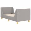 vidaXL Struttura letto per bambini con testata Grigio Chiaro Boucl&eacute;