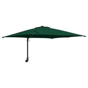 vidaXL Ombrello da giardino Verde 248,5 x 247,5 x 160 cm