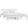 vidaXL Giroletto Bianco in Legno Massello di Pino 140x200 cm