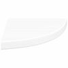 vidaXL Mensola angolare sospesa bianca 35x35x3,8 cm MDF