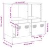 vidaXL Credenza Rosa 68x39x73,5 cm in Acciaio Laminato a Freddo