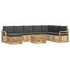 vidaXL Set divani Legno di Acacia Massello