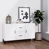 vidaXL Credenza Bianco Lucido 100x36x60 cm in Legno Multistrato