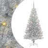 vidaXL Albero di Natale con 150 LED con supporto Argento 150 cm PET