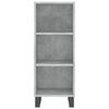 vidaXL Credenza Grigio Cemento 34,5x34x180 cm in Legno Multistrato
