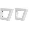vidaXL Reggimensole per Lavabo 2 pz Bianche Trapezio in Acciaio