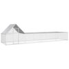 vidaXL Pollaio 8x2x2 m in Acciaio Zincato