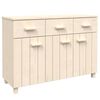 vidaXL Credenza HAMAR ambra 113x40x80 cm in Legno Massello di Pino