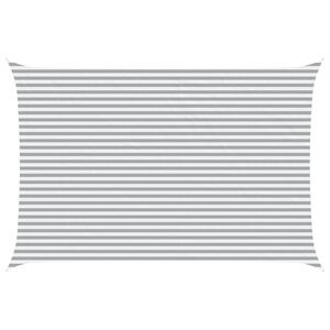 vidaXL Vela da ombra solare Grigio chiaro e bianco 6 x 4 m