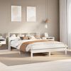 vidaXL Letto senza Materasso Bianco 140x200 cm Legno Massello di Pino