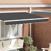vidaXL Tenda a Braccio Antracite 580 x 20 cm Tela