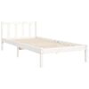 vidaXL Letto senza Materasso Bianco 90x190 cm in Legno Massello Pino
