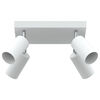 vidaXL Faretto da soffitto Bianco 26 x 26 x 16.5 cm Acciaio