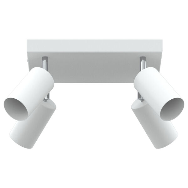 vidaXL Faretto da soffitto Bianco 26 x 26 x 16.5 cm Acciaio