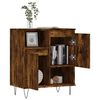 vidaXL Credenza Rovere Fumo 60x35x70 cm in Legno Multistrato