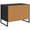 vidaXL Mobile per scarpe Rovere Nero 60 x 35 x 44 cm Legno multistrato