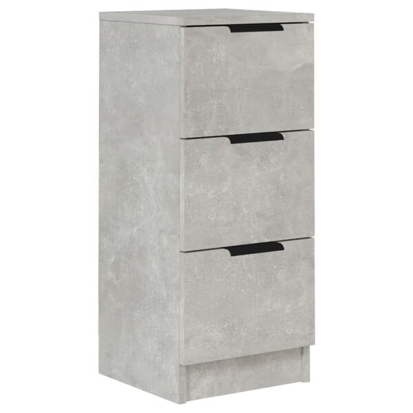 vidaXL Credenza Grigio Cemento 30x30x70 cm in Legno Multistrato