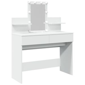 vidaXL Toeletta con LED Bianco 100x40x130 cm
