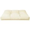 vidaXL Cuscino per Pallet Crema 80x80x12 cm in Tessuto