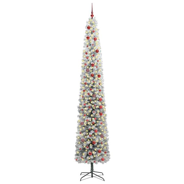 vidaXL Albero di Natale artificiale con 300 LED Verde 300 cm