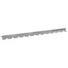 vidaXL Bordura per Prato 10 pcs 102 x 4 x 4 cm Acciaio Argento