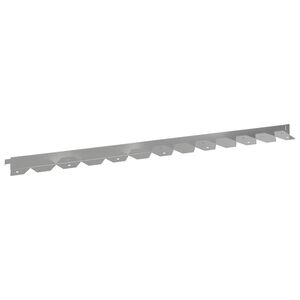 vidaXL Bordura per Prato 10 pcs 102 x 4 x 4 cm Acciaio Argento