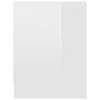 vidaXL Comodini 2 pz Bianco Lucido 40x30x40 cm in Legno Multistrato