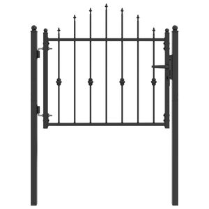 vidaXL Cancello per recinzione HORST 100 x 75 cm Metallo Nero