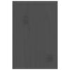 vidaXL Supporto per Monitor Grigio 81x20x30 cm Legno Massello di Pino