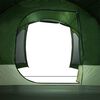 vidaXL Tenda Familiare per 6 Persone Verde Impermeabile